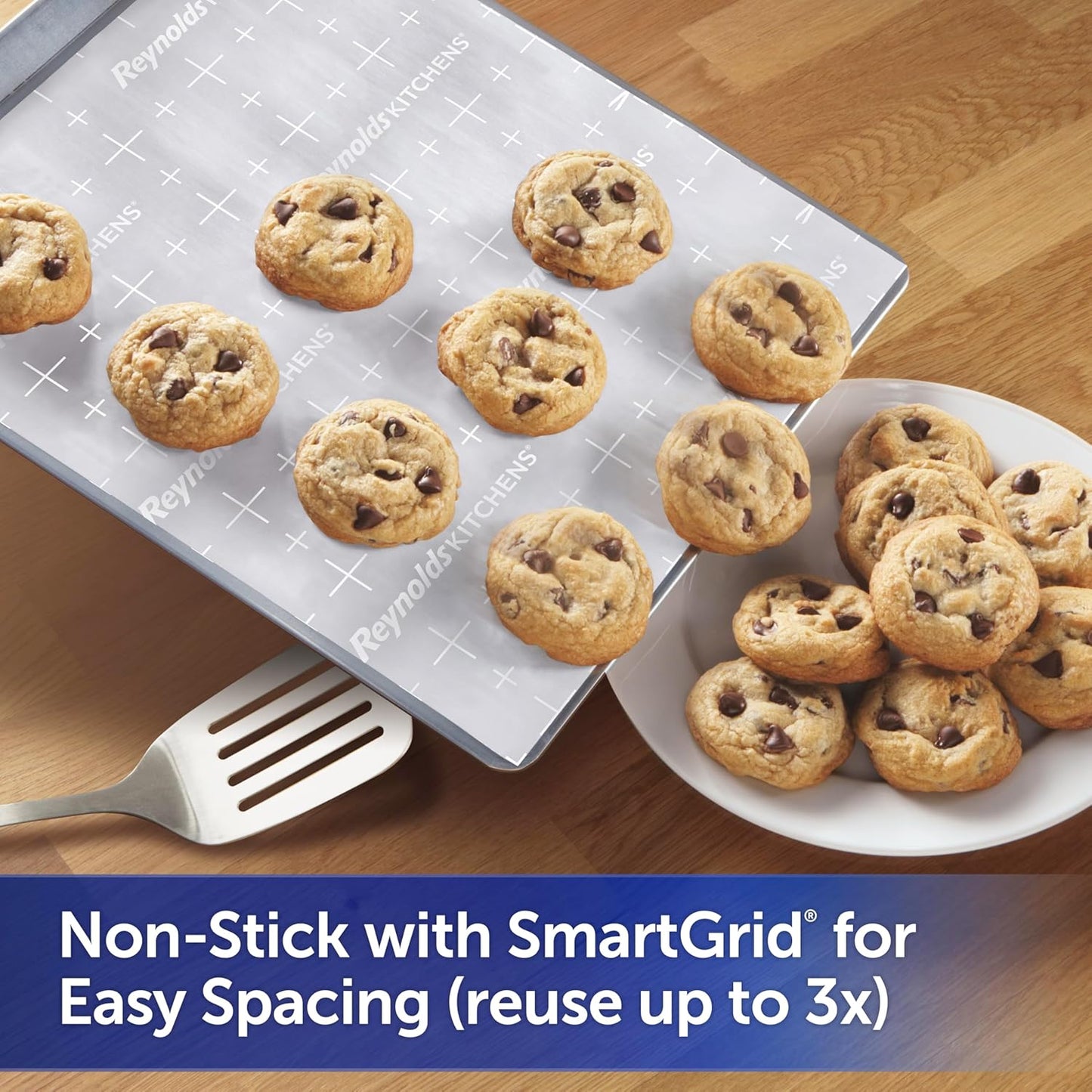 Kitchens Stay Flat Parchment Paper Roll, Non Curling Baking Parchment Paper for Baking and Cooking, Oven Safe up to 425 Degrees, 36 Feet X 15 Inches, 45 Total Sq. Ft.